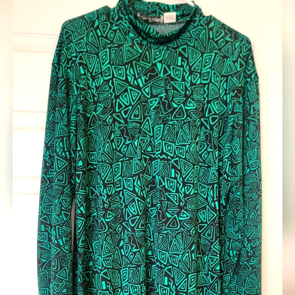 Cute Green and Black Dress